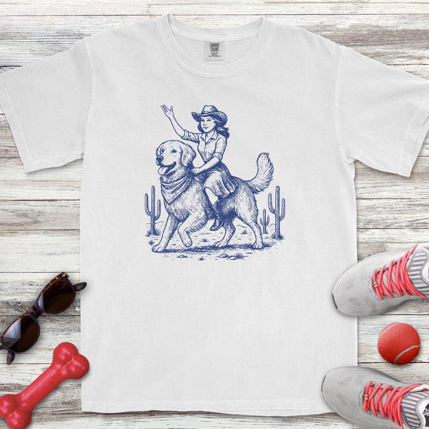 Cowgirl Golden Retriever T-Shirt