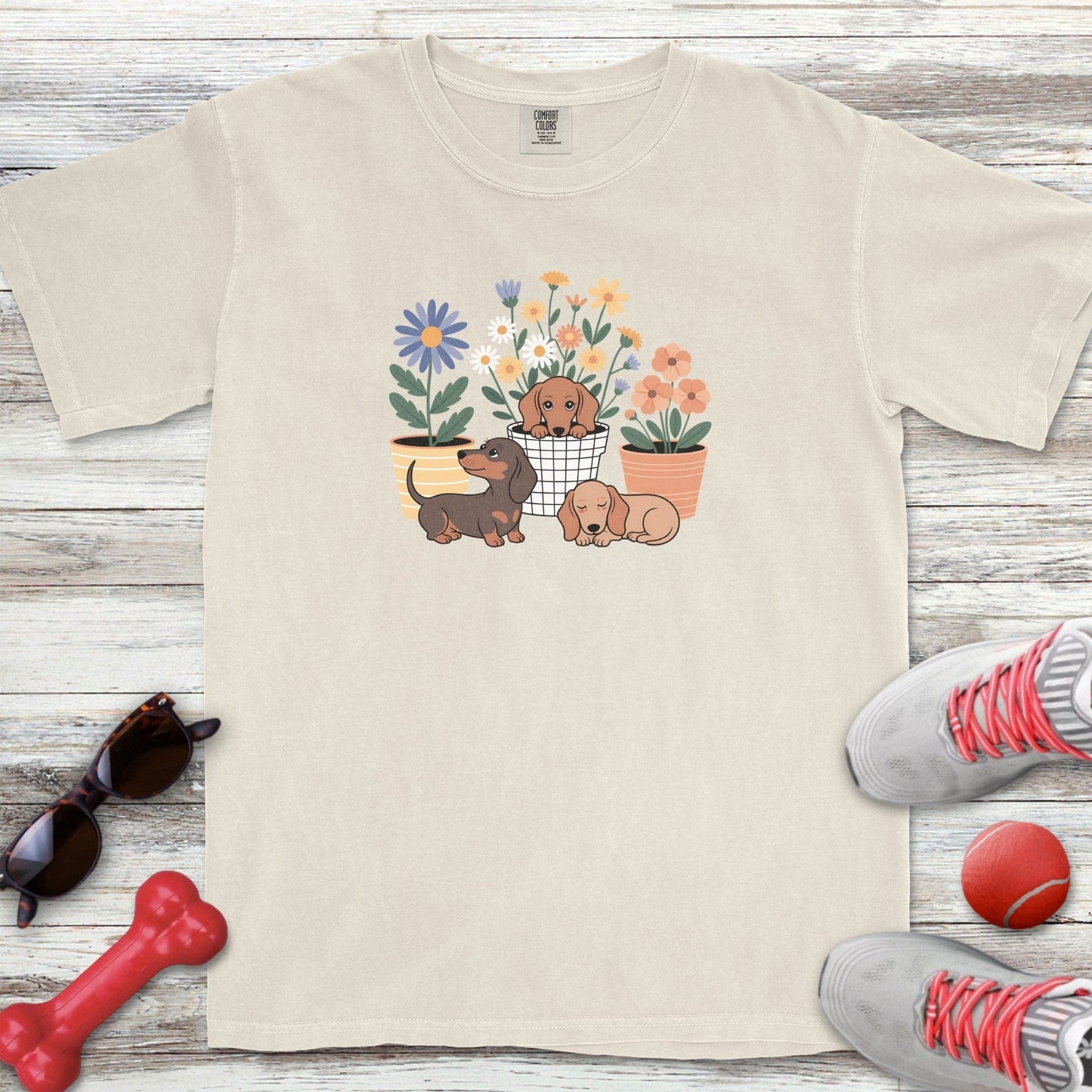 Dachshunds & Plants T-Shirt