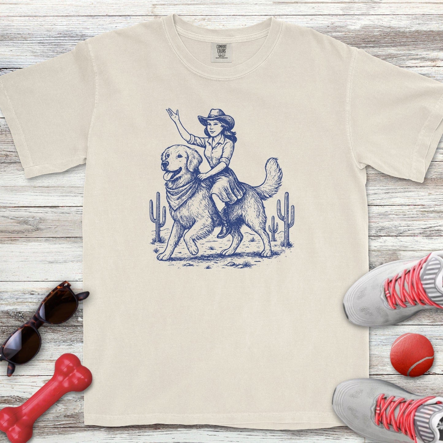 Cowgirl Golden Retriever T-Shirt