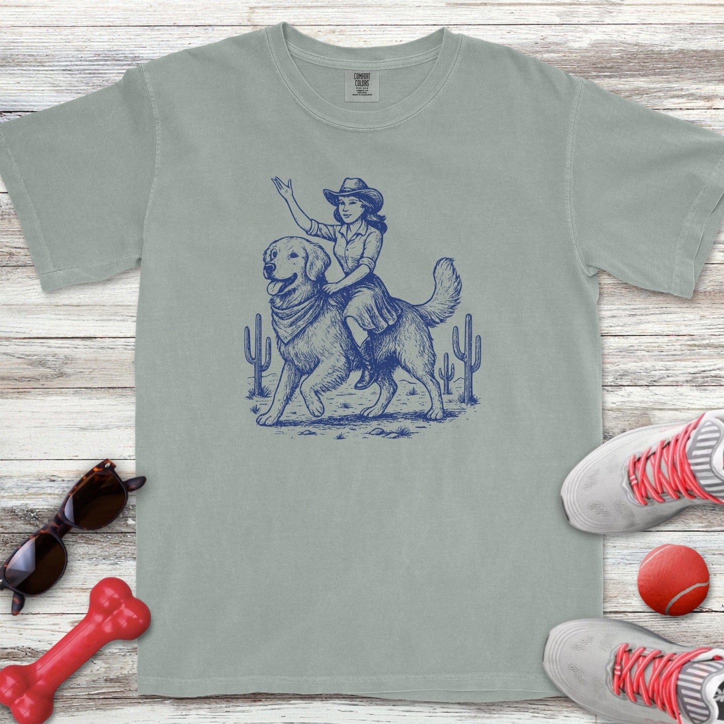 Cowgirl Golden Retriever T-Shirt