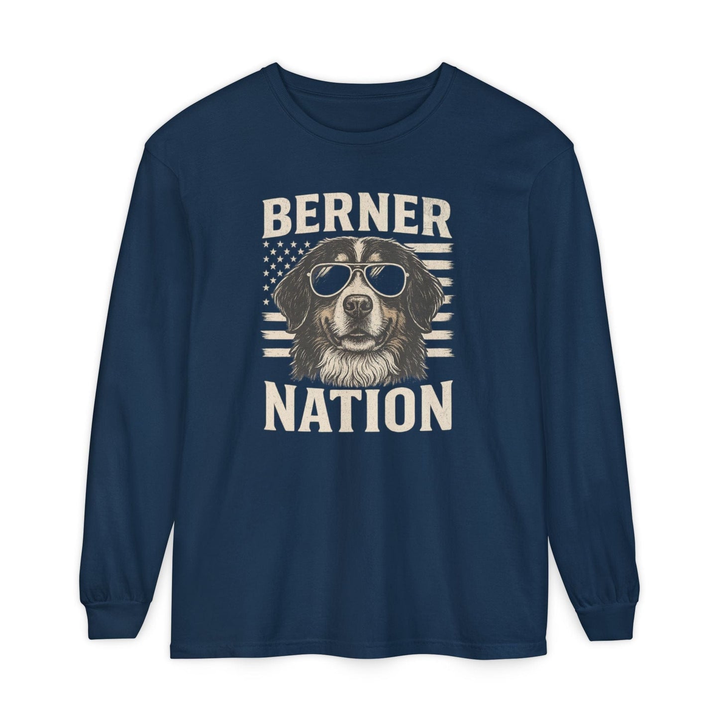 Bernese Mountain Dog Nation Long Sleeve Tee