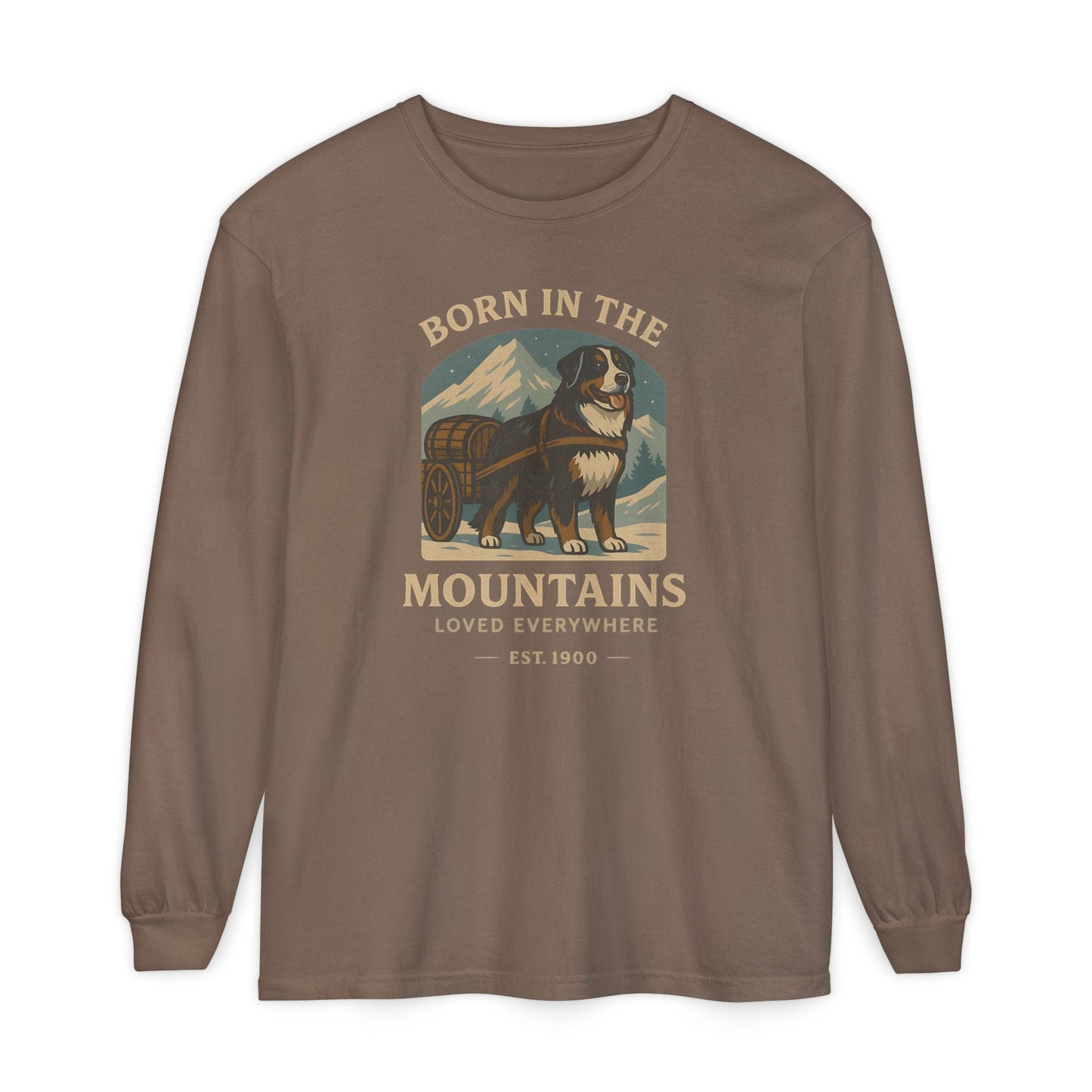 Bernese Mountain Dog Born Long Sleeve Tee
