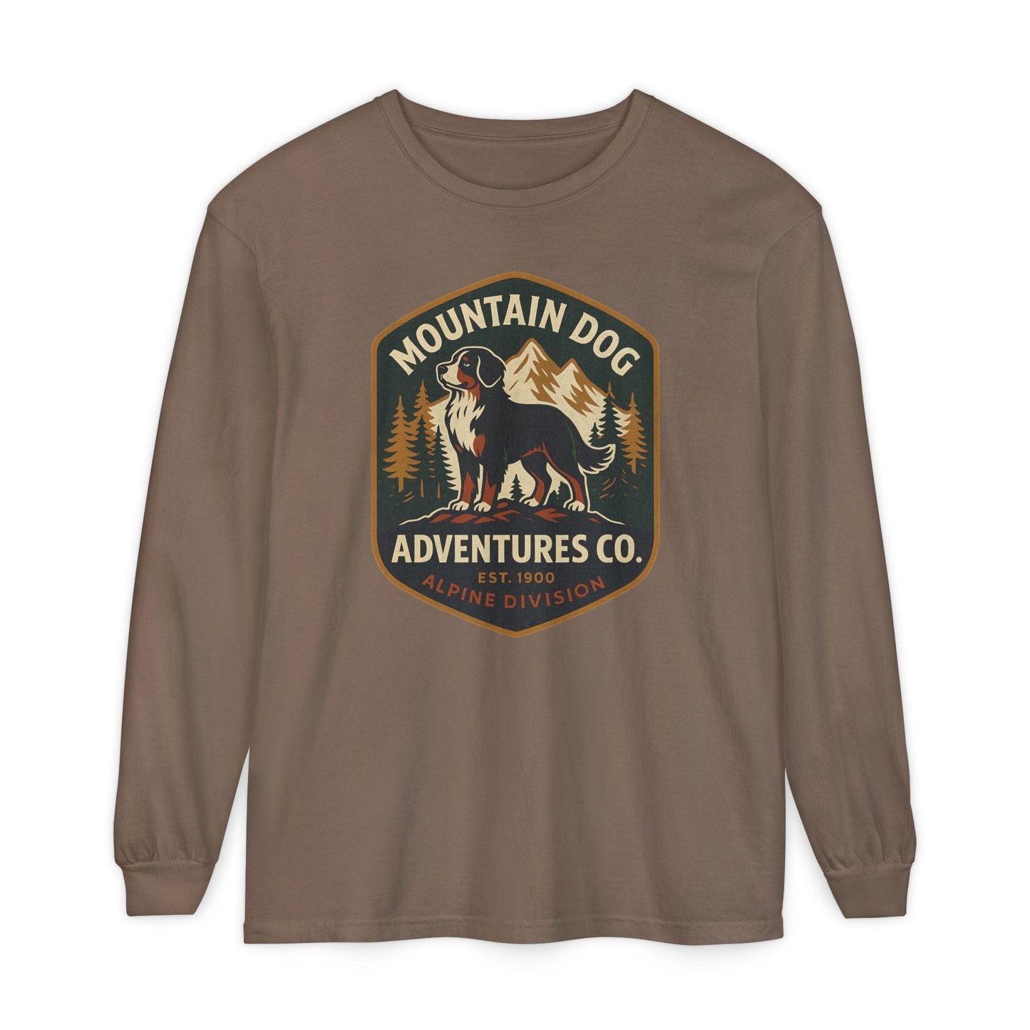 Bernese Mountain Dog Adventures Long Sleeve Tee