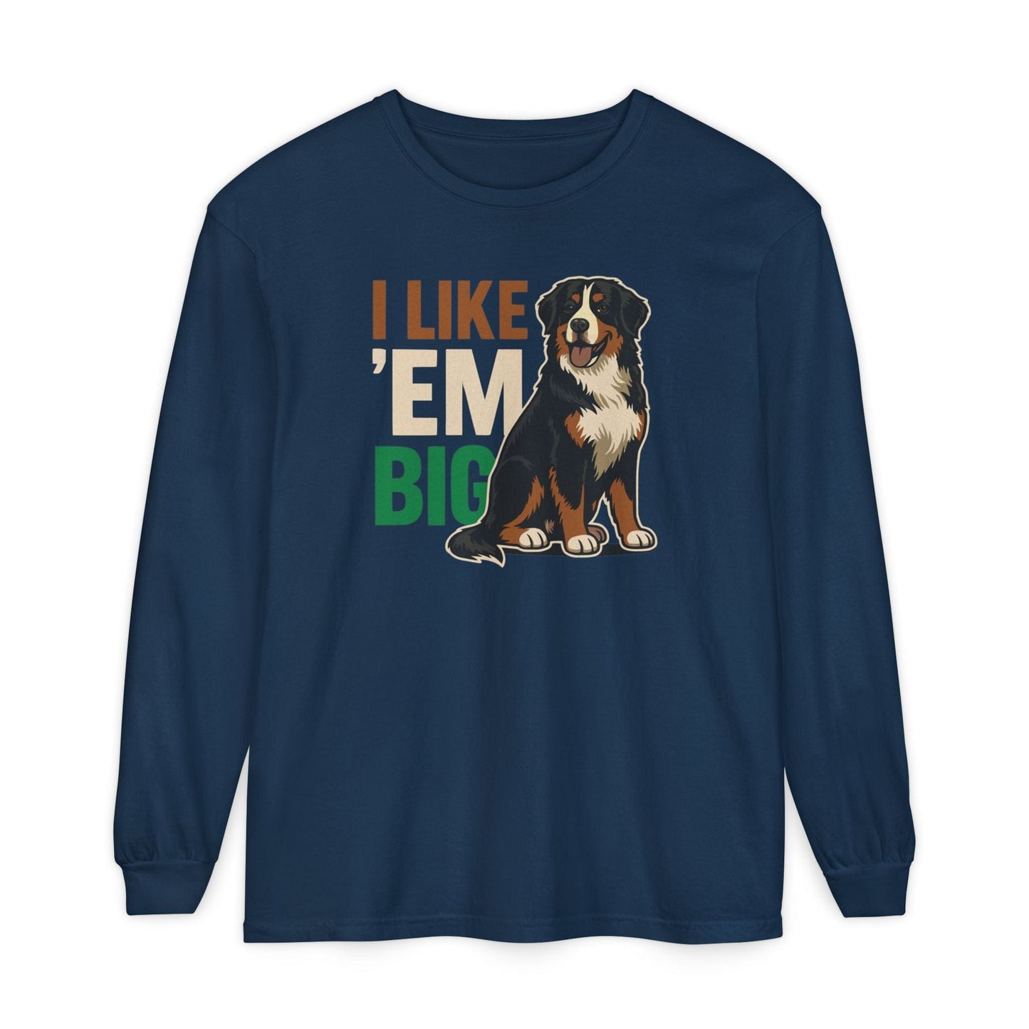 Bernese Mountain Dog Big Long Sleeve Tee