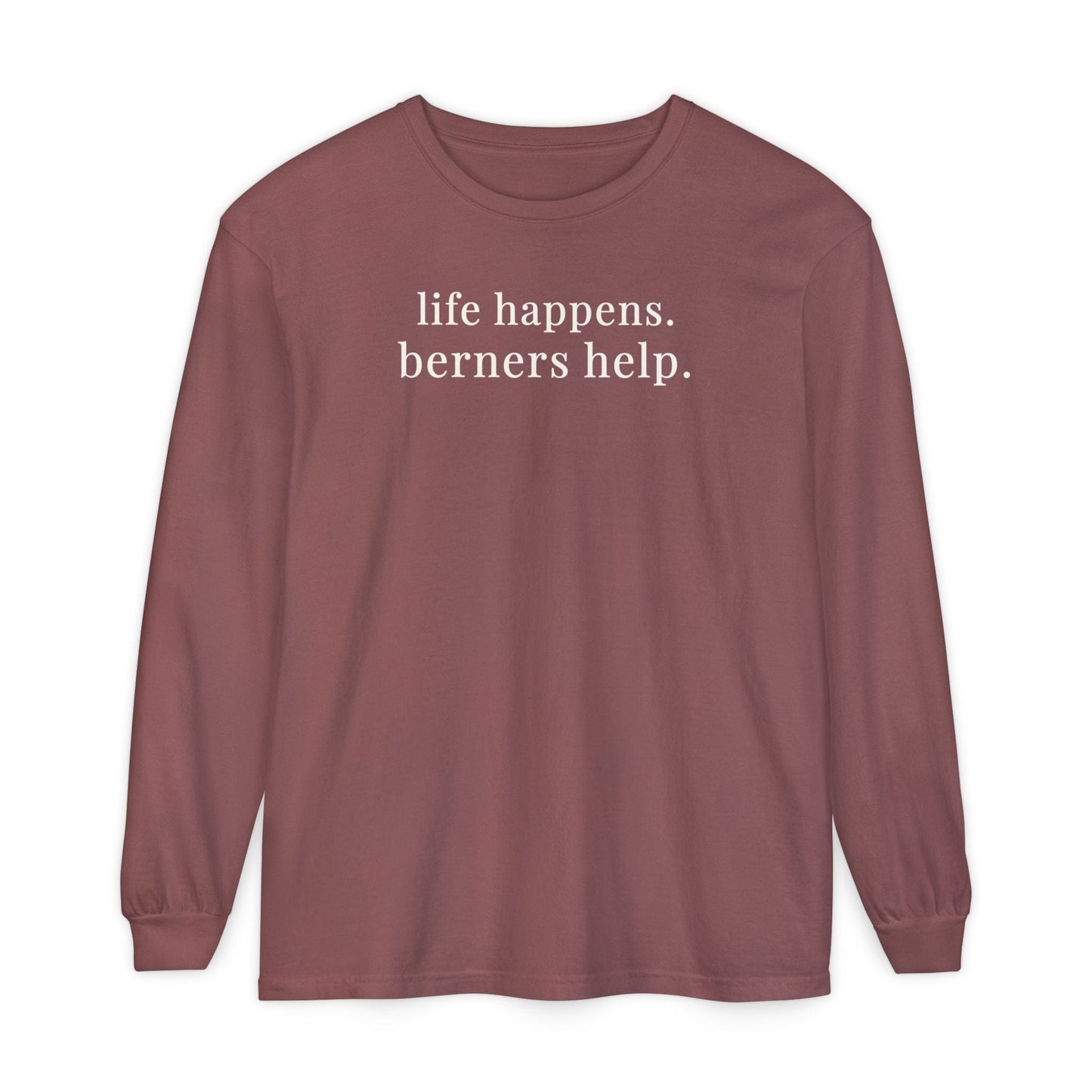 Bernese Mountain Dogs Help Long Sleeve Tee