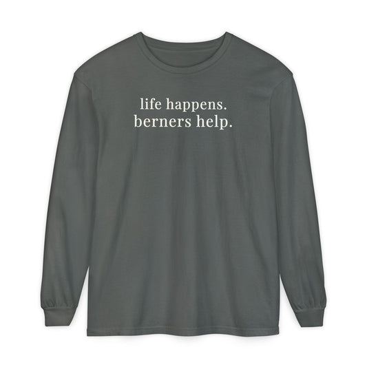 Bernese Mountain Dogs Help Long Sleeve Tee