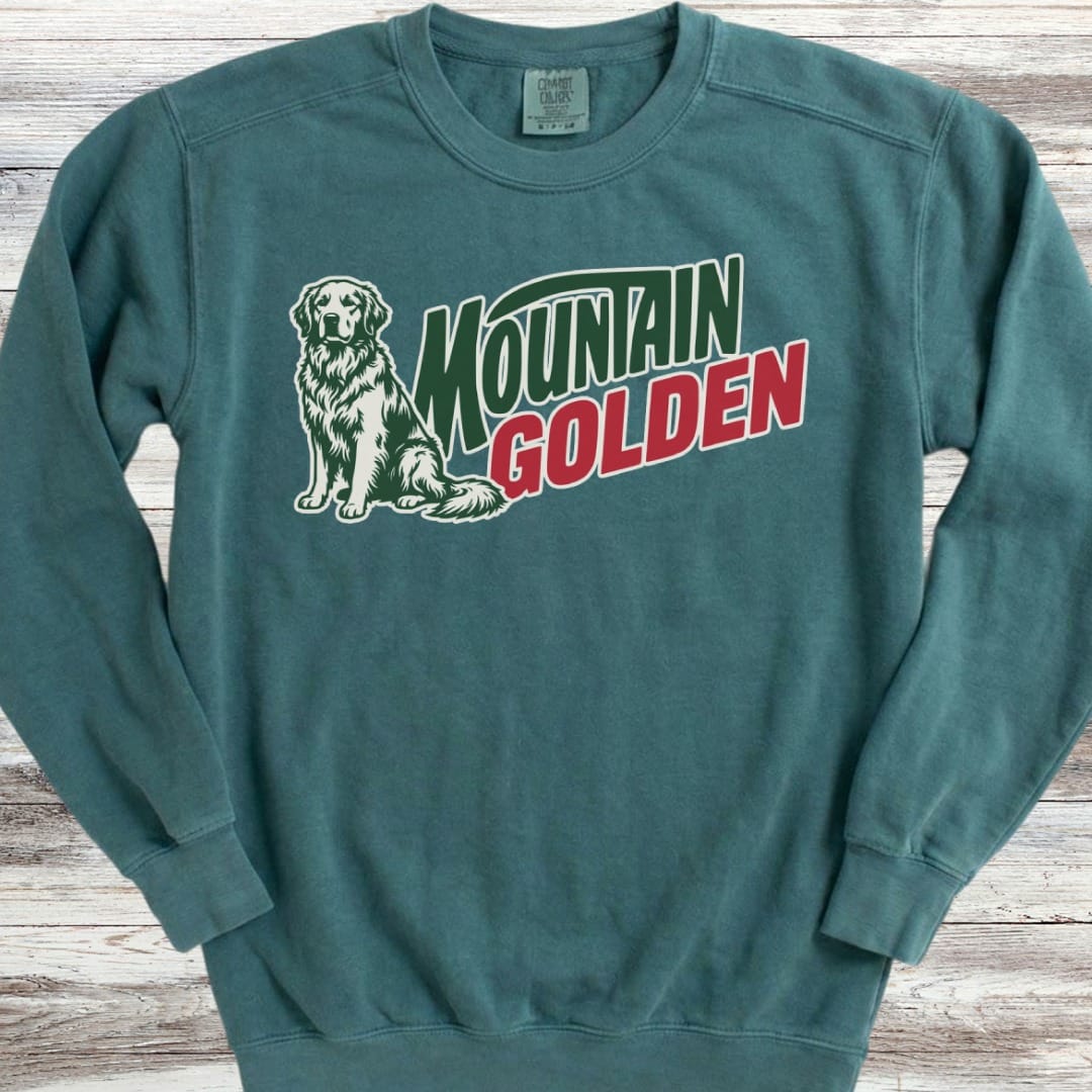 Golden Retriever Mountain Golden Sweatshirt