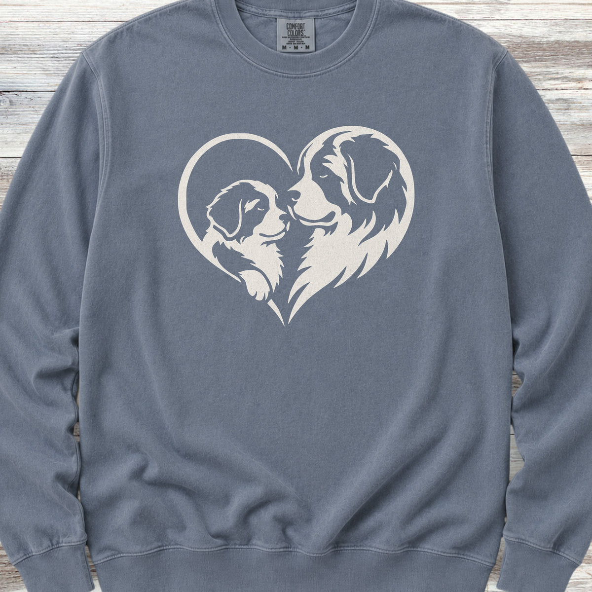 Saint Bernard Heart Bond Sweatshirt - Blue Jean