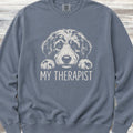 Aussiedoodle Therapist Sweatshirt - Blue Jean