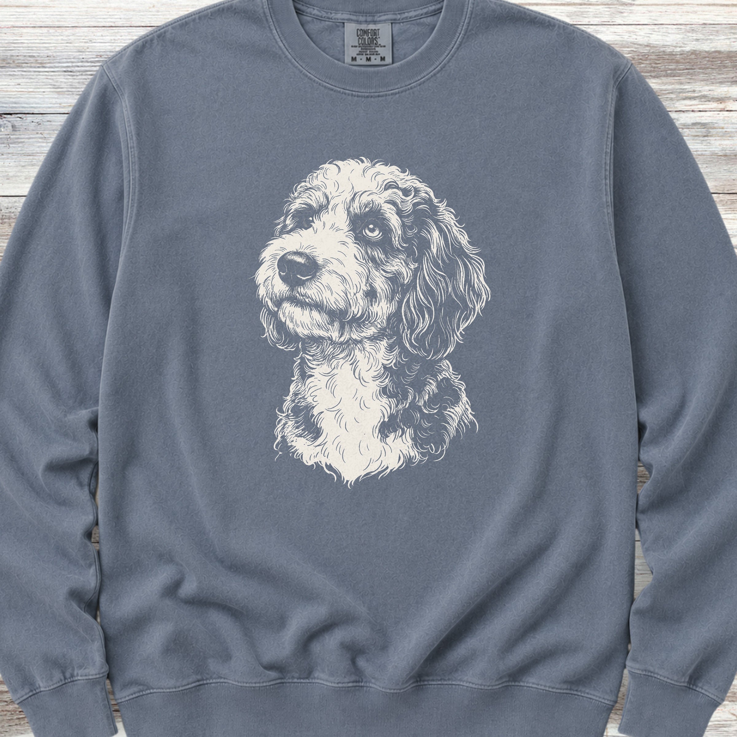 Aussiedoodle Loyalty Sweatshirt - Blue Jean