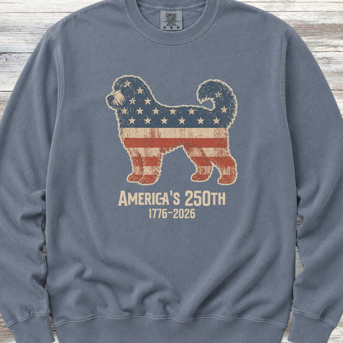 Bernedoodle 250 Sweatshirt - Blue Jean