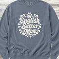 English Setter Groovy Mom Sweatshirt - Blue Jean