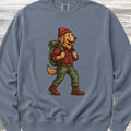 Golden Retriever Hiking Sweatshirt - Blue Jean