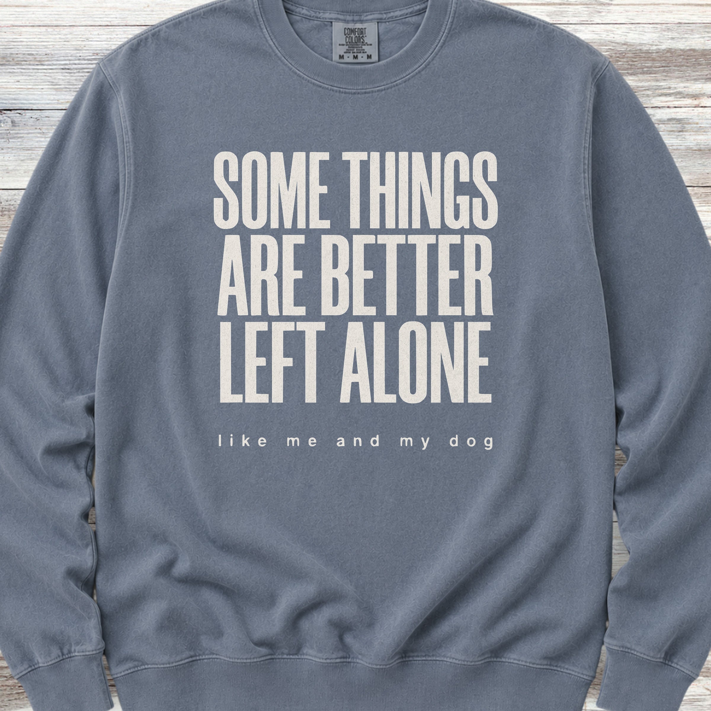 Dog Introvert Sweatshirt - Blue Jean
