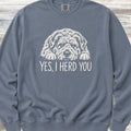 Bouvier Herd You Sweatshirt - Blue Jean
