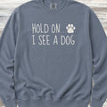 Dog Hold On Sweatshirt - Blue Jean