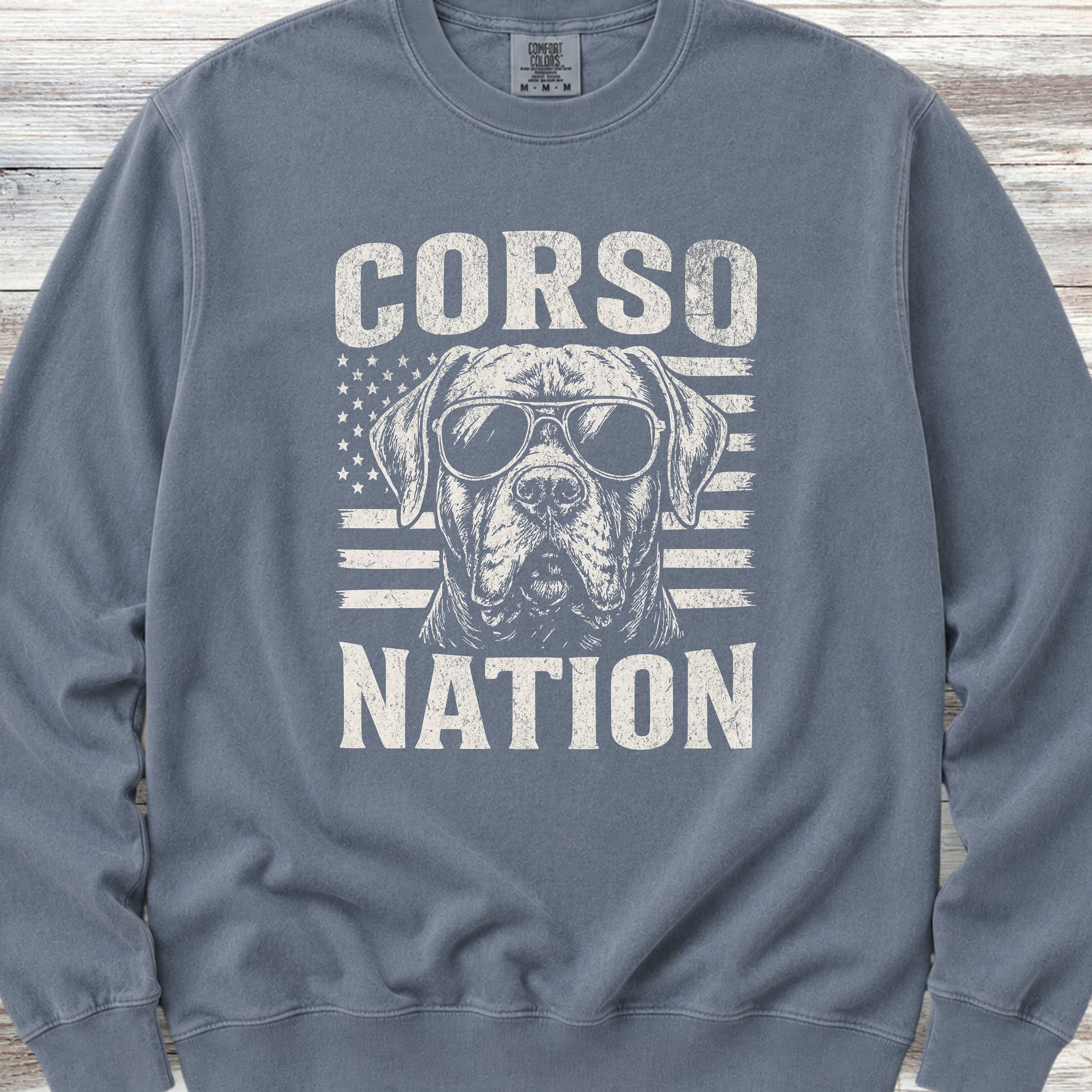 Cane Corso Nation Sweatshirt - Blue Jean