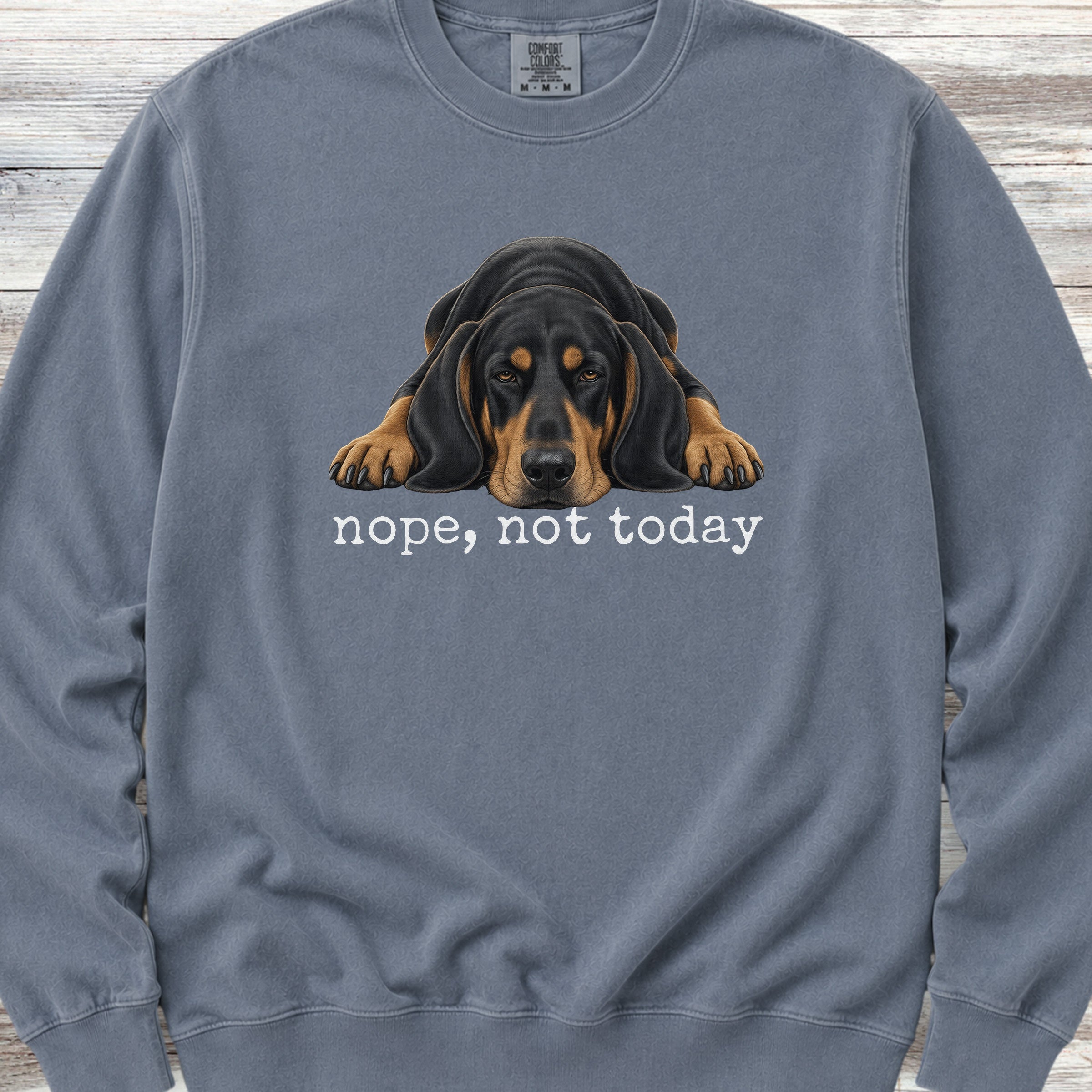 Coonhound Nope Sweatshirt - Blue Jean