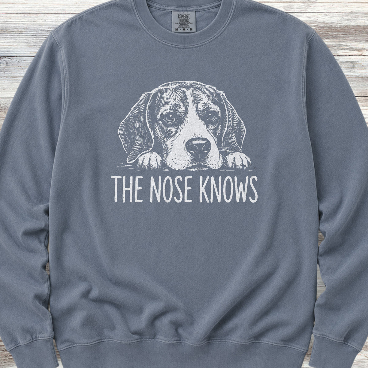 Beagle Nose Knows Sweatshirt - Blue Jean