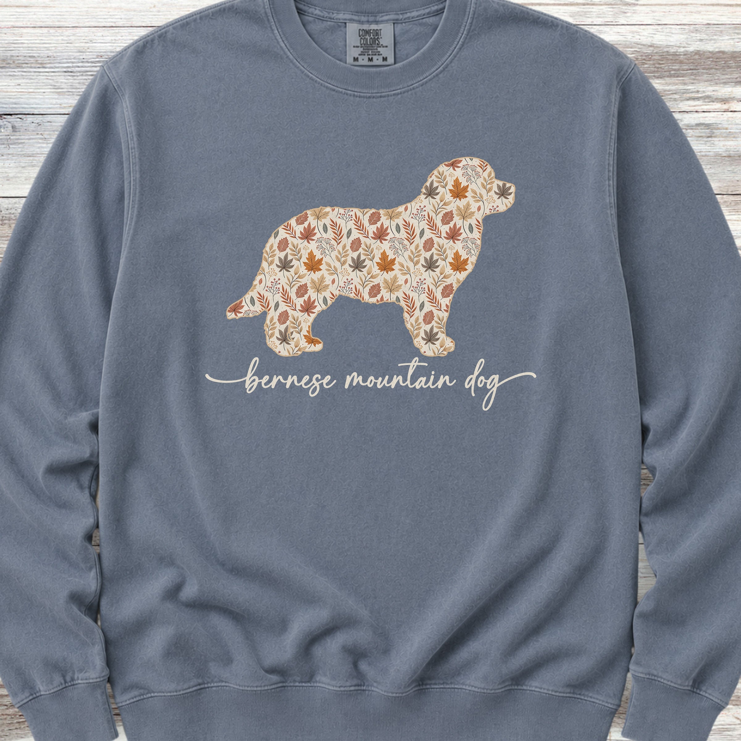 Bernese Mountain Dog Fall Sweatshirt - Blue Jean