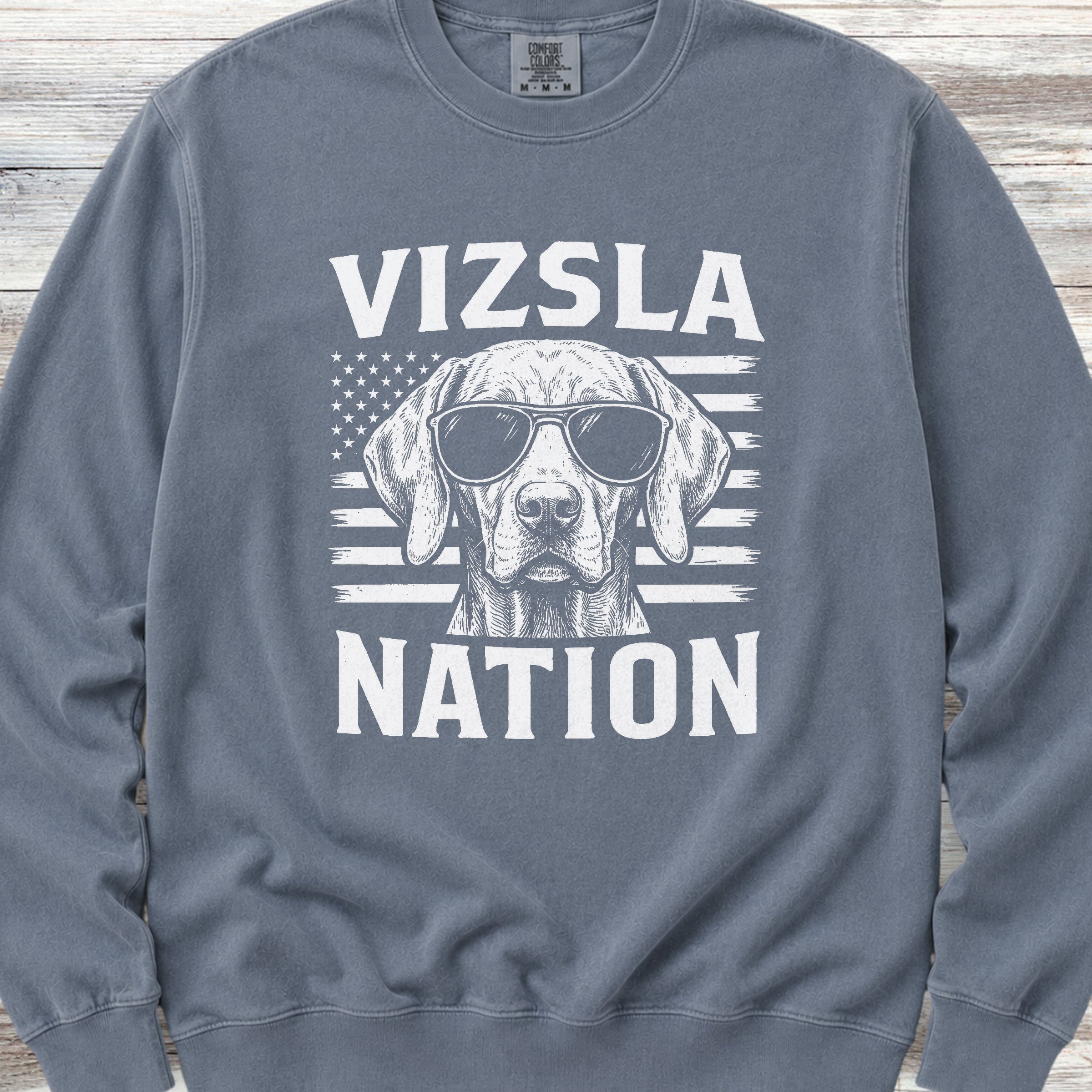 Vizsla Nation Sweatshirt - Blue Jean