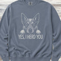 Australian Cattle Dog Herd You Sweatshirt - Blue Jean