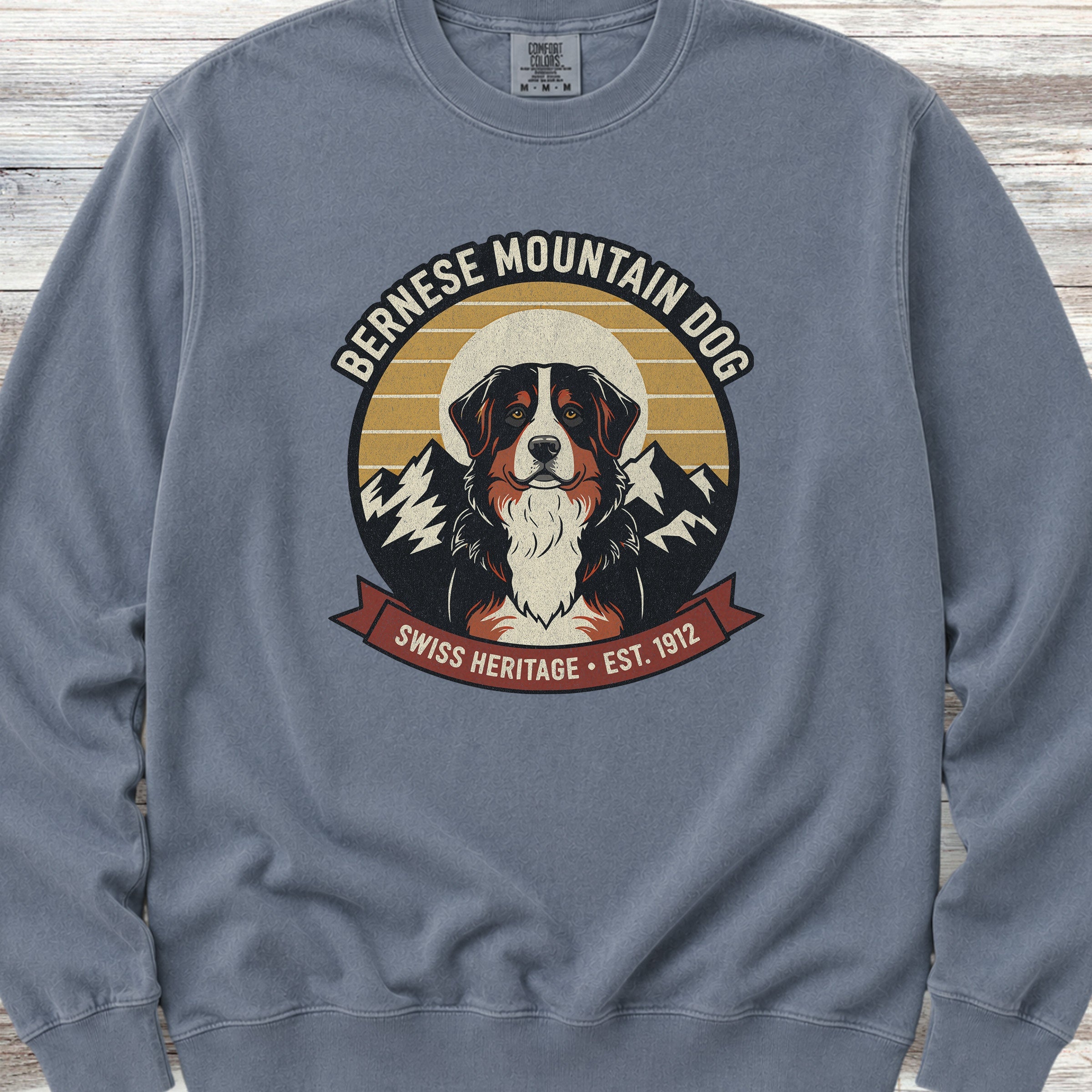 Bernese Mountain Dog Heritage Sweatshirt - Blue Jean