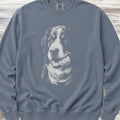Bernese Mountain Dog Play Ball Sweatshirt - Blue Jean