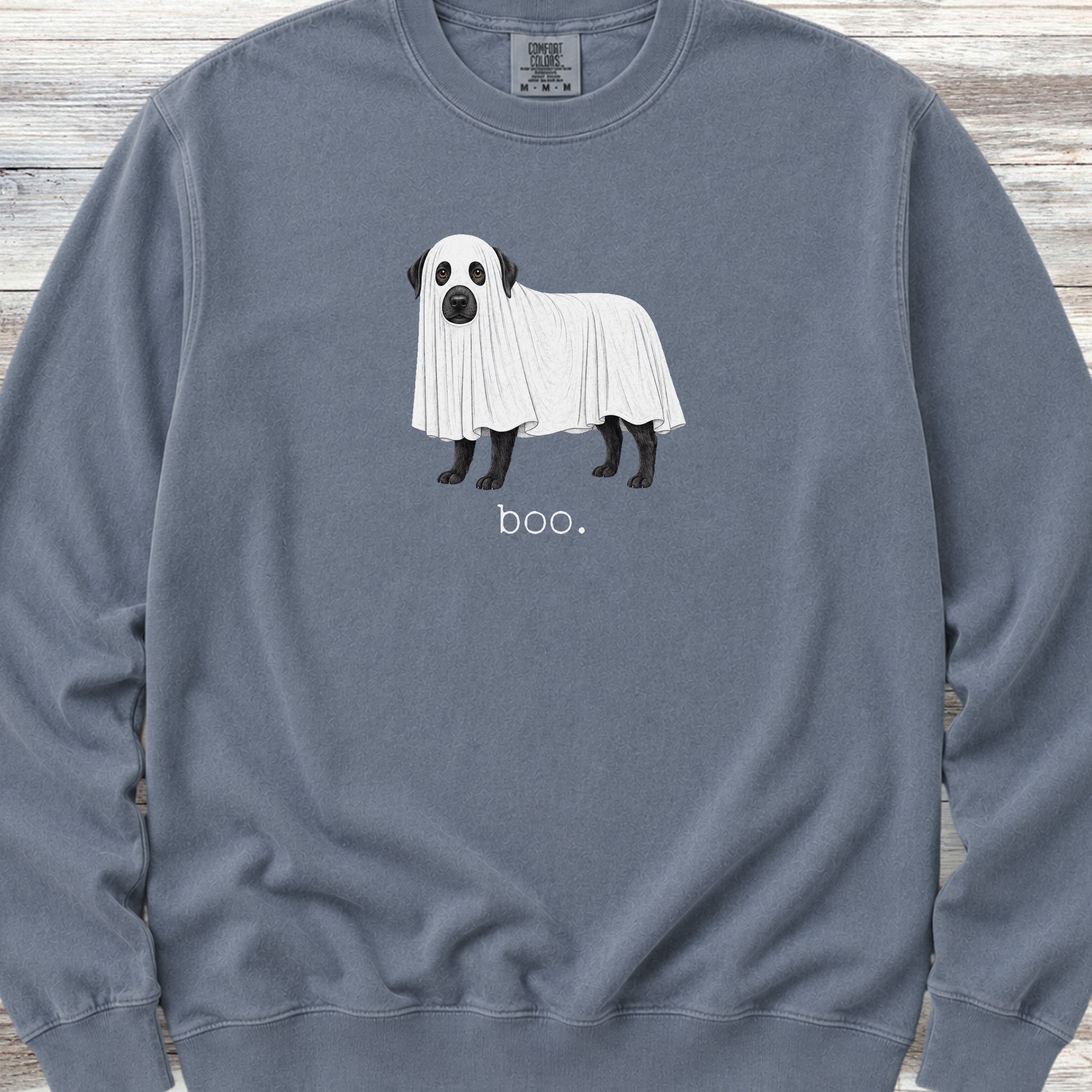 Labrador Retriever Black Boo Sweatshirt - Blue Jean