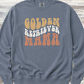 Golden Retriever Retro Mama Sweatshirt - Blue Jean