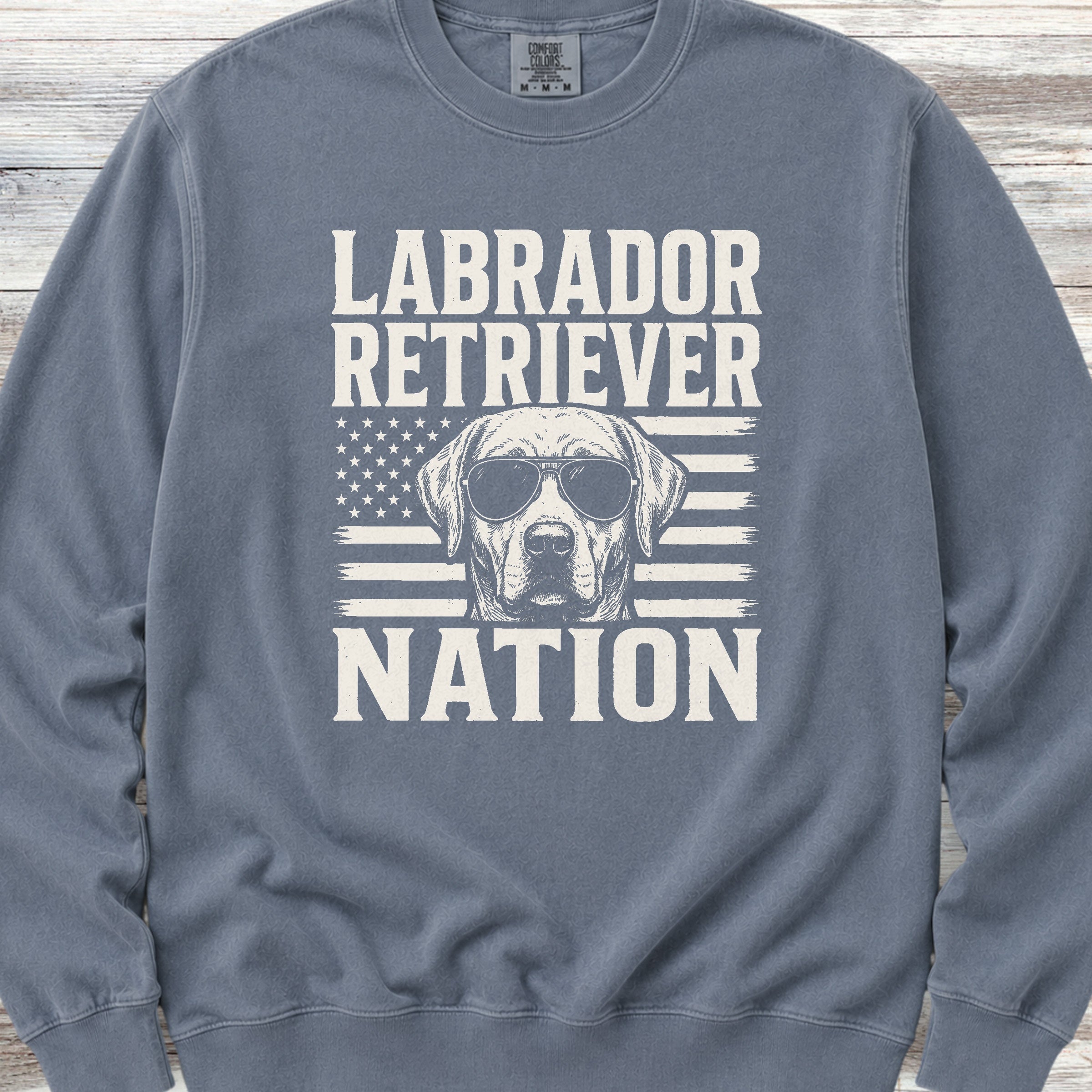 Labrador Retriever Nation Sweatshirt - Blue Jean