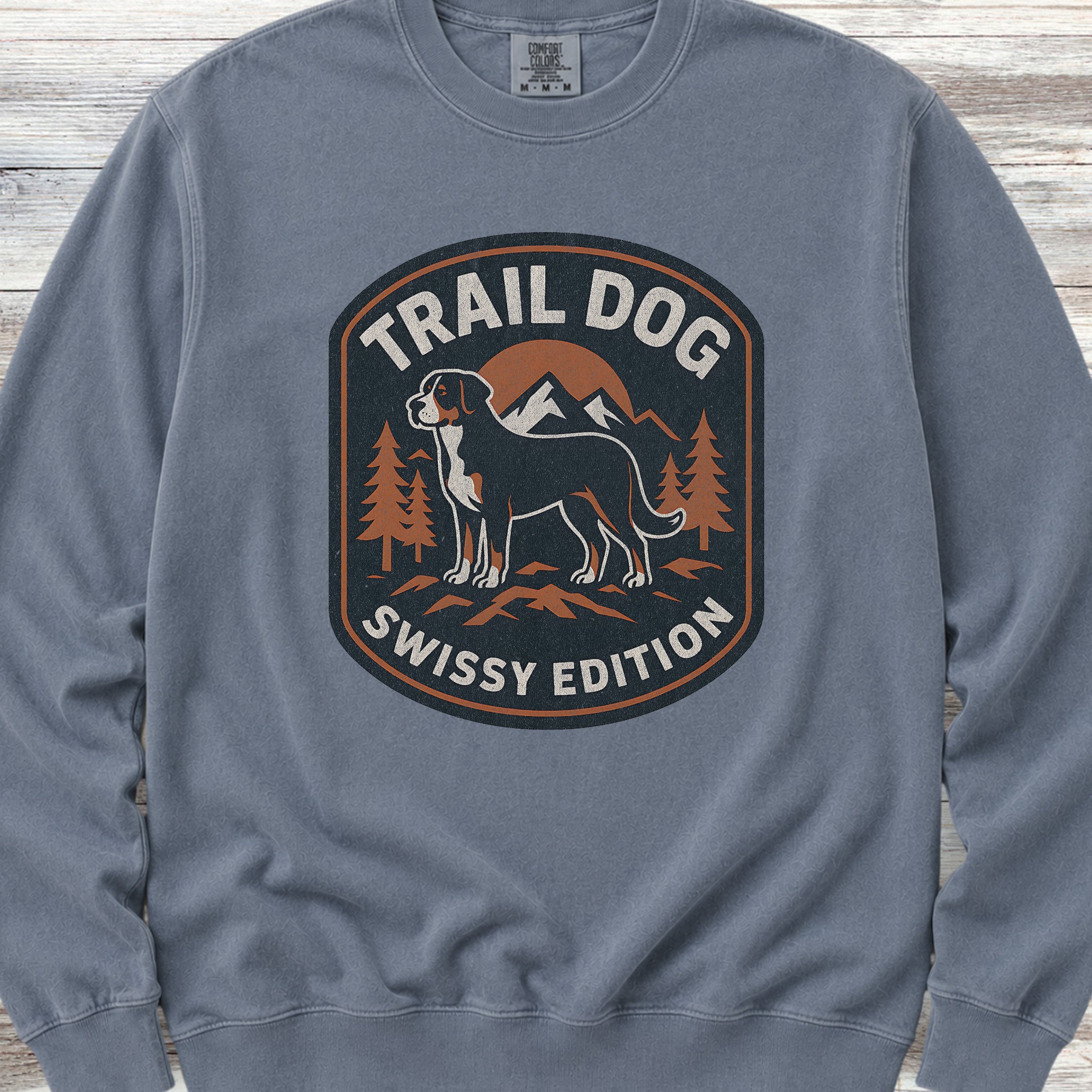 Swiss Mountain Dog Trail Dog Sweatshirt - Blue Jean