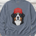 Bernese Mountain Dog Berner Hat Sweatshirt - Blue Jean