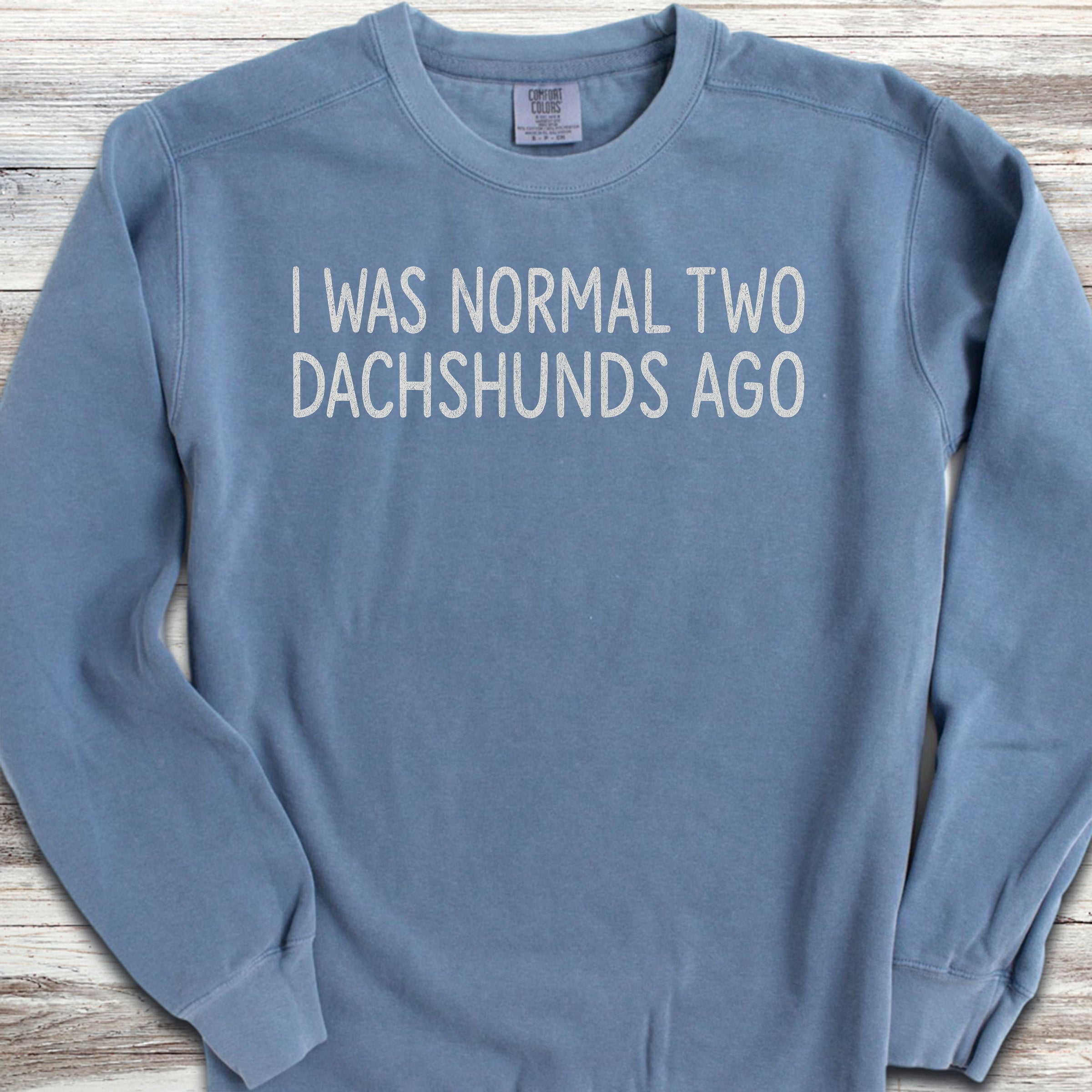 Dachshund Normal Sweatshirt - Blue Jean
