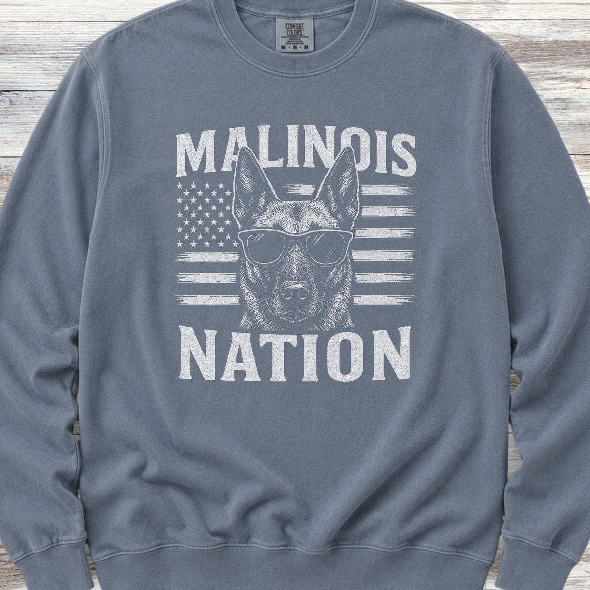 Belgian Malinois Nation Sweatshirt - Blue Jean