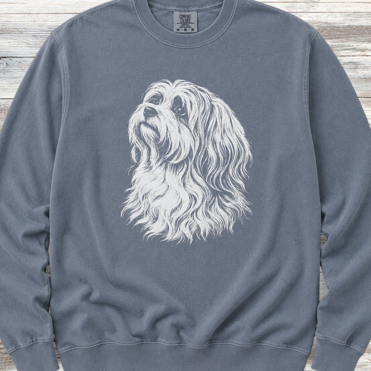 Havanese Loyalty Sweatshirt - Blue Jean