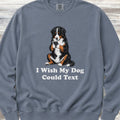 Bernese Mountain Dog Text Sweatshirt - Blue Jean
