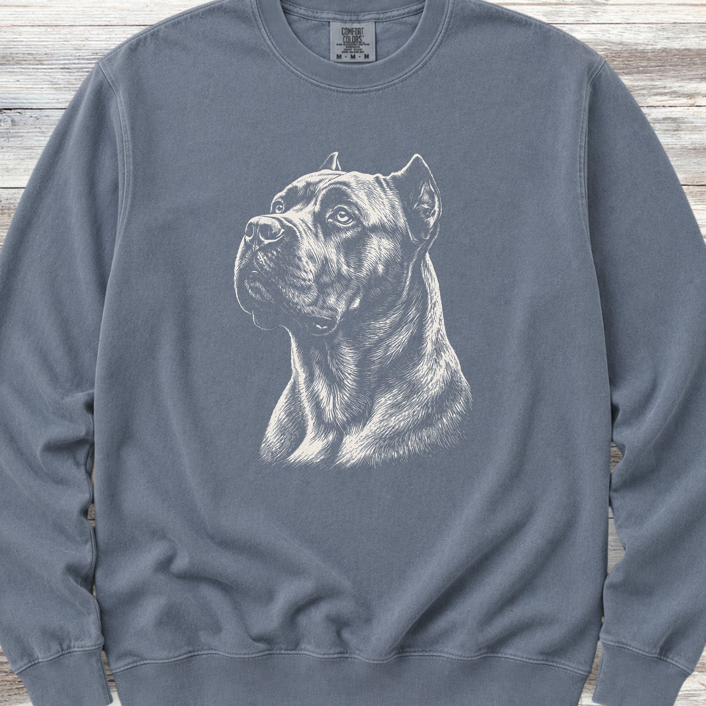 Cane Corso Loyalty Sweatshirt - Blue Jean