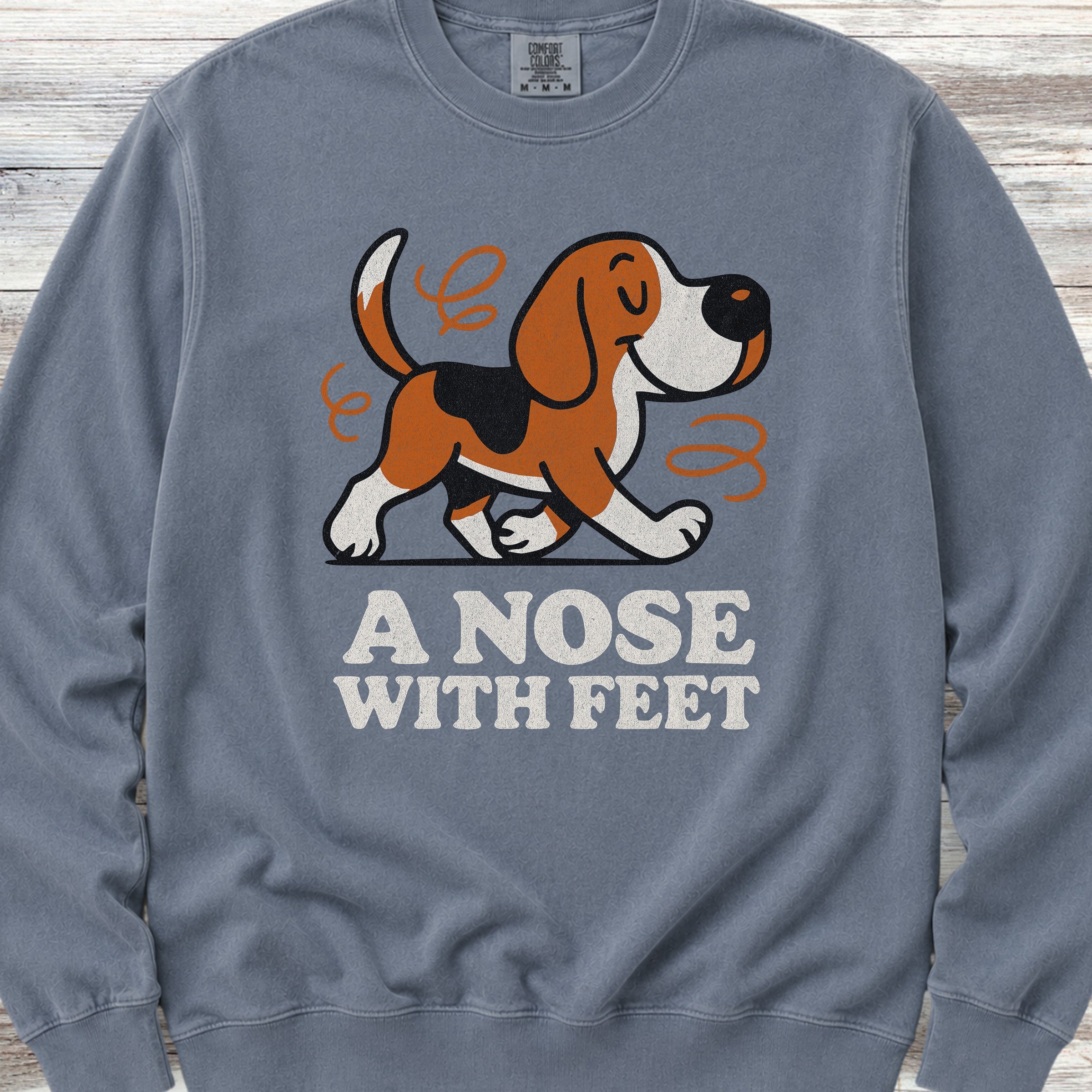 Beagle Nose Sweatshirt - Blue Jean