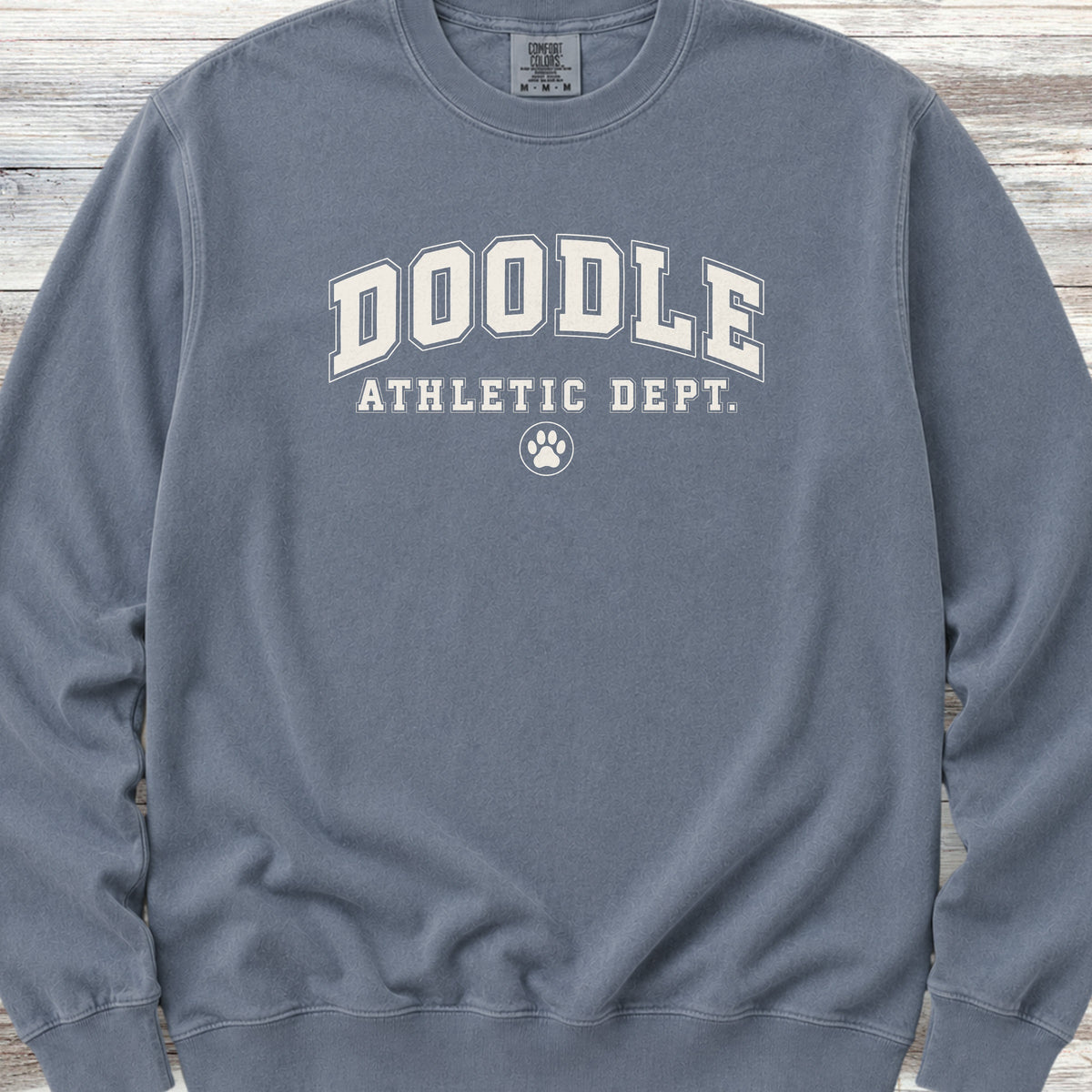 Doodle Athletic Dept Sweatshirt - Blue Jean