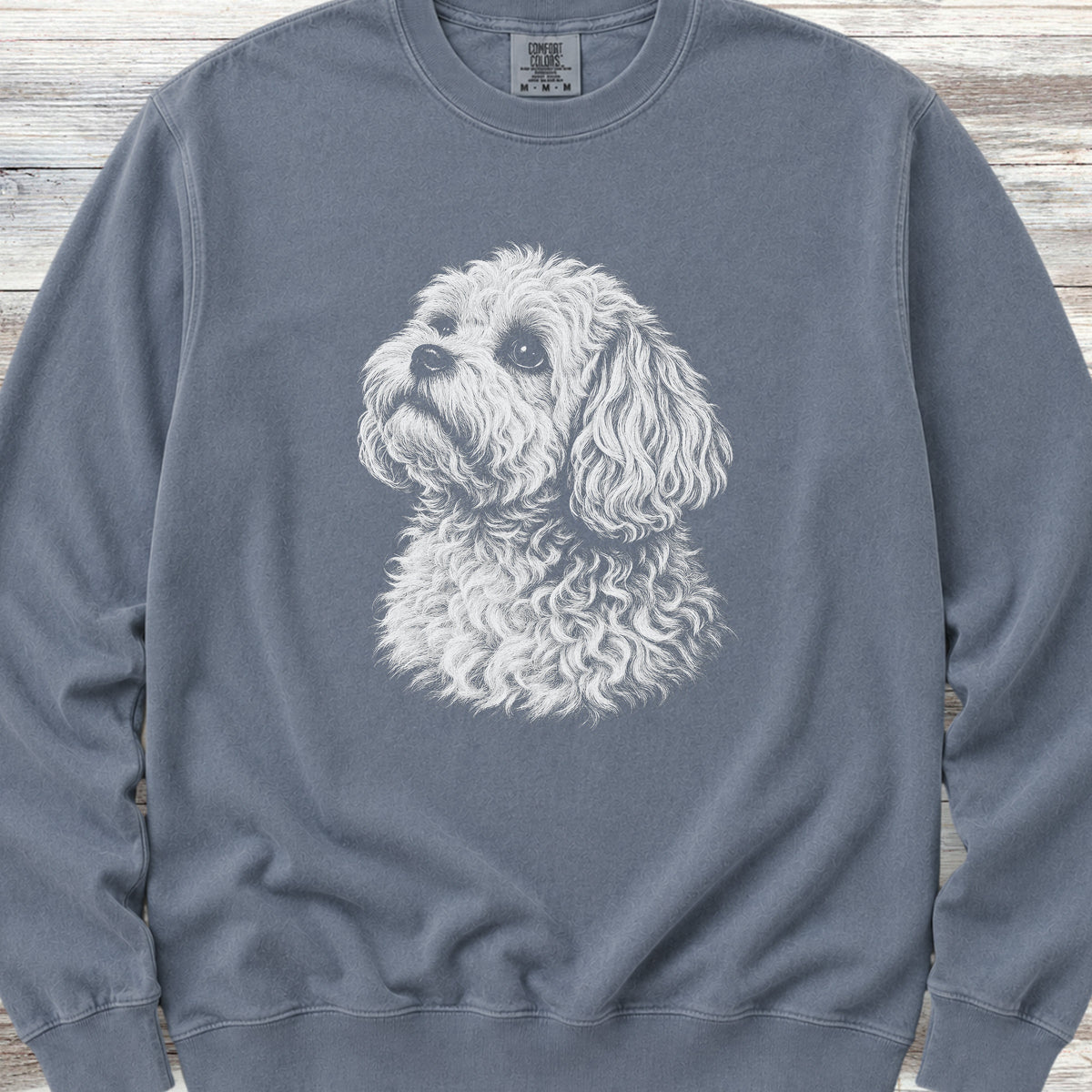 Maltipoo Loyalty Sweatshirt - Blue Jean