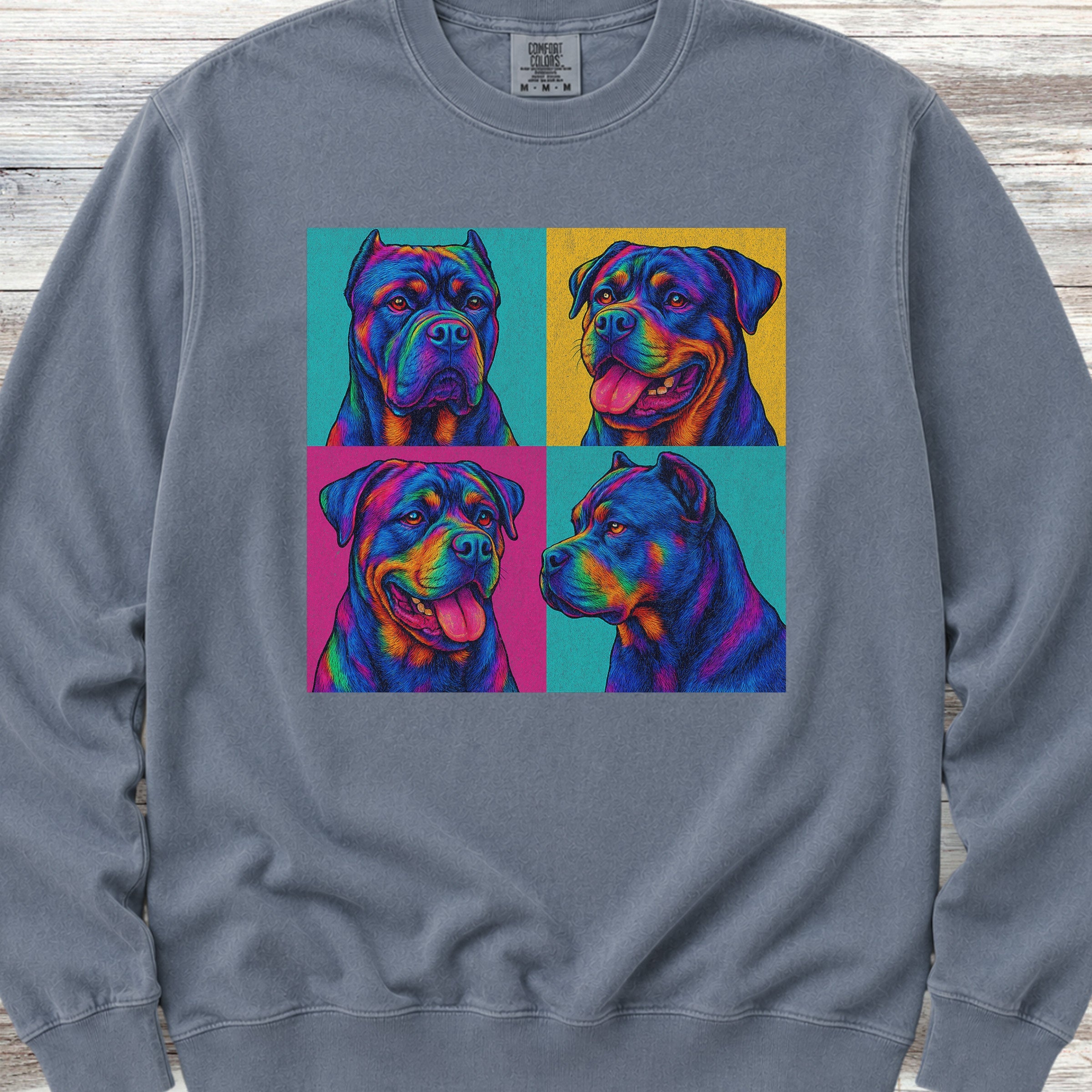Cane Corso Pop Art Sweatshirt - Blue Jean