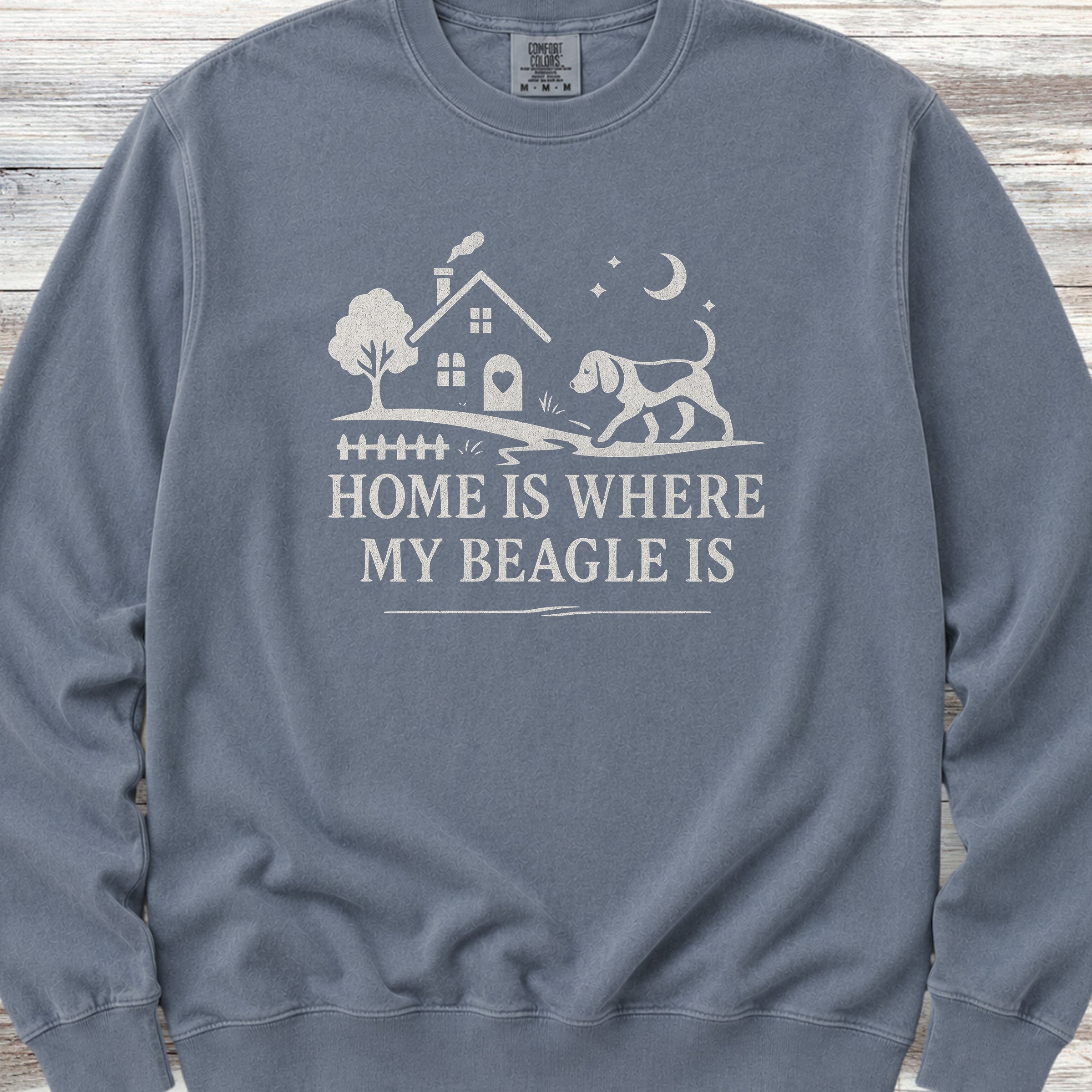 Beagle Home Sweatshirt - Blue Jean