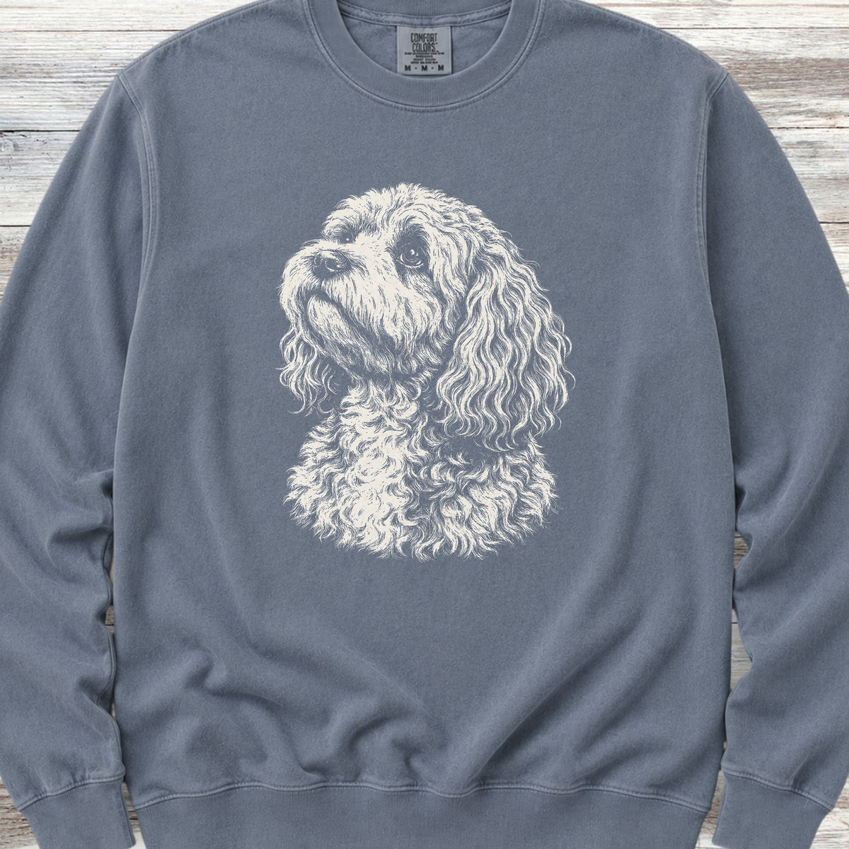 Cockapoo Loyalty Sweatshirt - Blue Jean