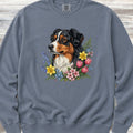 Australian Shepherd Tri Portrait Sweatshirt - Blue Jean