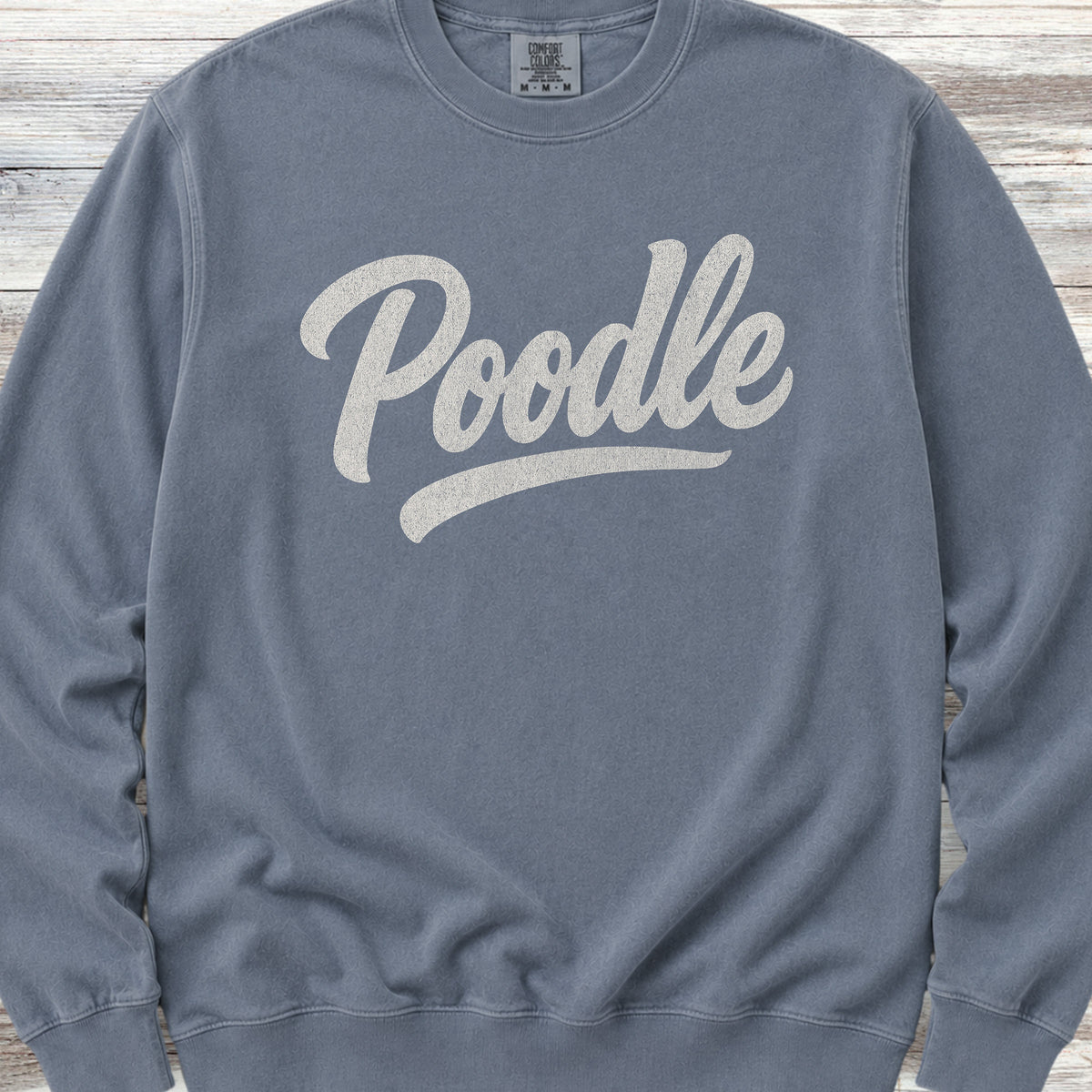 Poodle Team Sweatshirt - Blue Jean