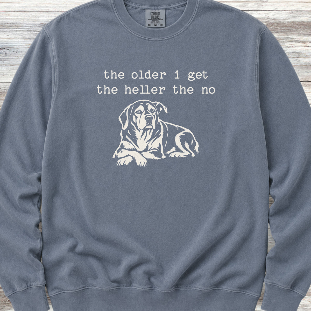 Hell No Sweatshirt - Blue Jean