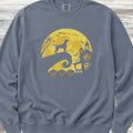 Weimaraner Halloween Moon Sweatshirt - Blue Jean