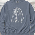 Basset Hound Loyalty Sweatshirt - Blue Jean
