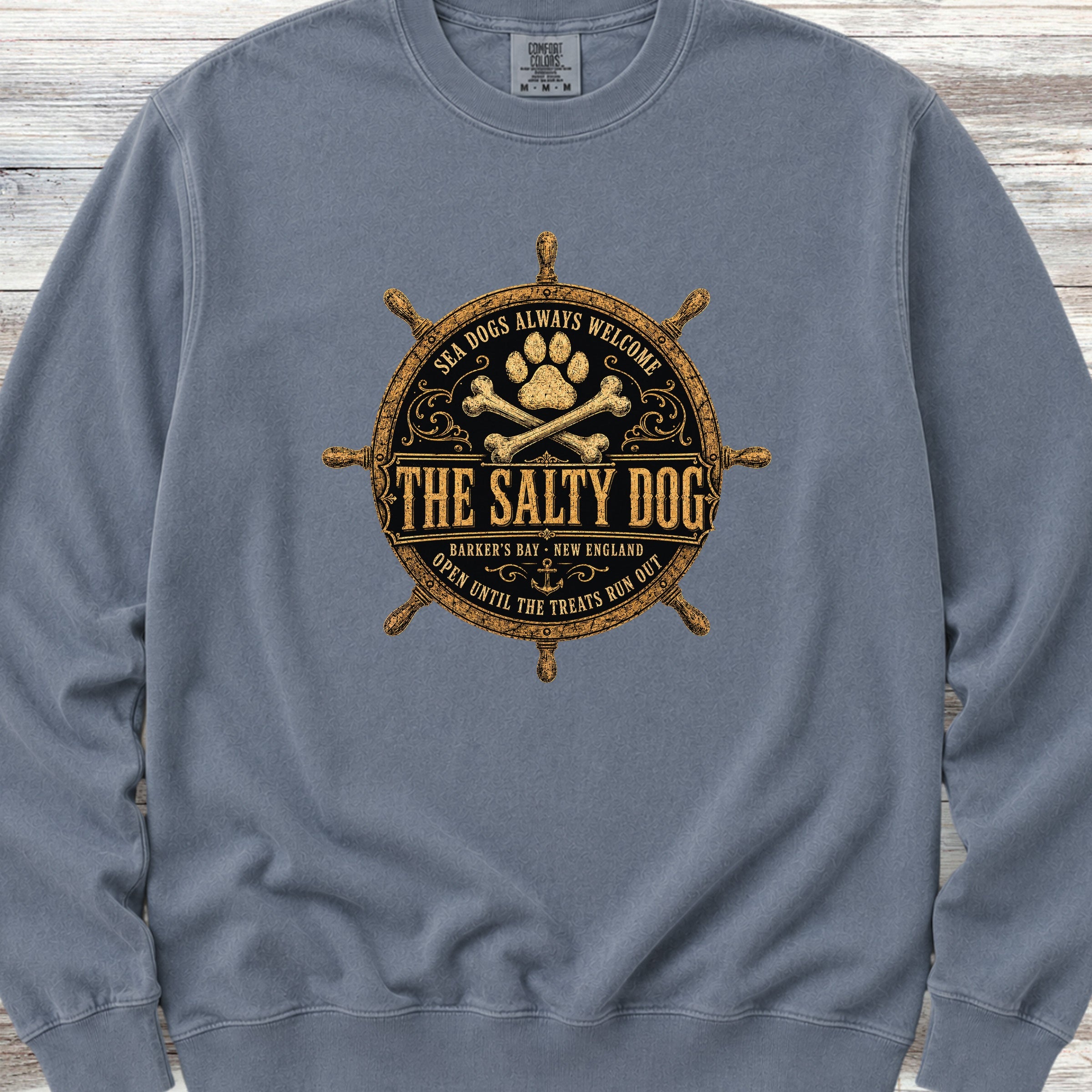 The Salty Dog Sweatshirt - Blue Jean